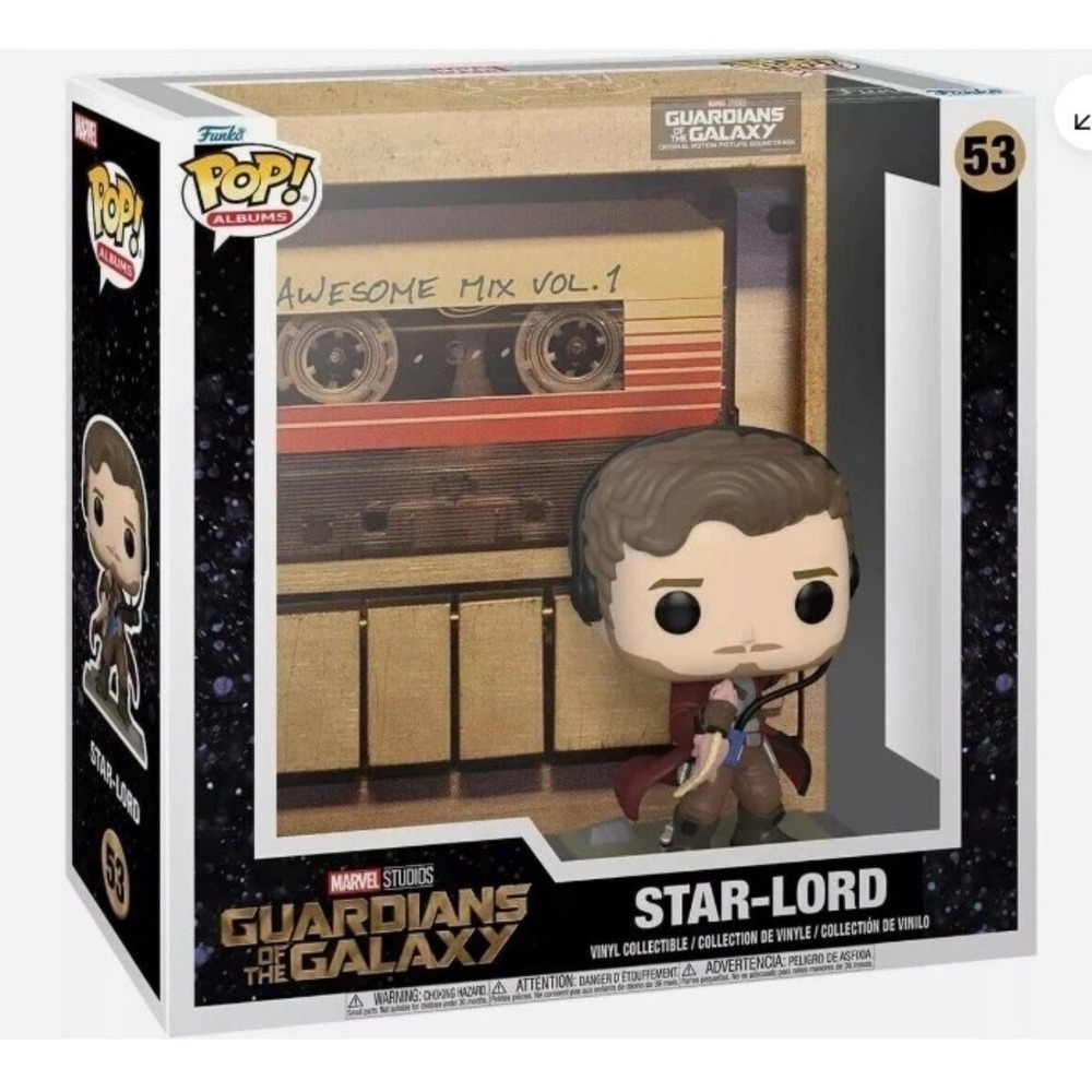 Funko POP! Albums Guardians of the Galaxy Star-Lord Awesome Mix Vol. 1 #53 NEW